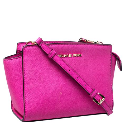 michael kors selma tasche rosa|michael kors selma crossbody bag.